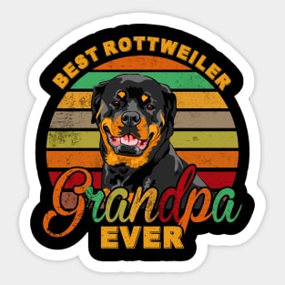 Best Rottweiler Grandpa Ever Sticker